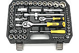Набір насадок торцевих Mastertool CrV 1/4"-1/2" з тріскачкою 108 предметів (78-5108), фото 6