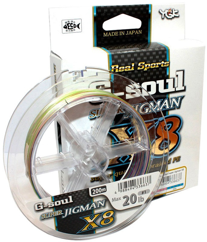 Шнур YGK Super Jig Man X8 200m #0.6/12lb 10m x 5 кольорів