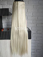 Одиночная широкая прядь цвет №613 блонд 60см длина
