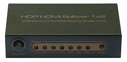 Дільник HDMI сигналу 1x2 SP0013M1 (ver 2.0, 4K/UHD @60Hz)