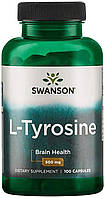 Premium L-Tyrosine 500 mg Swanson, 100 капсул