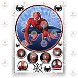 Друк їстівного фото — Вафельний папір — Людина-павук No6, фото 4