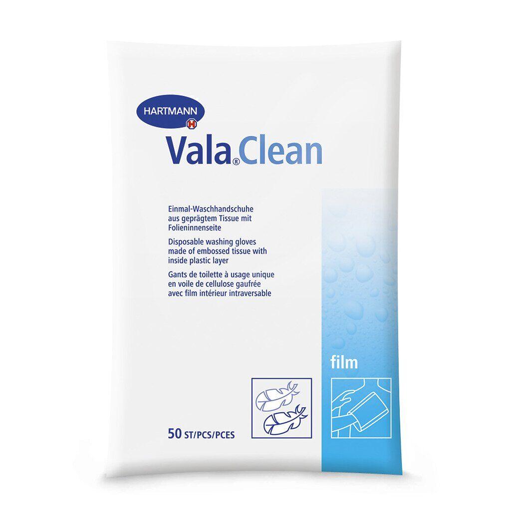 Одноразові рукавички для миття Vala®Clean film, 50 шт/уп.