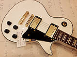 Електрогітара Gibson Les Paul Custom White Alpine China, фото 3