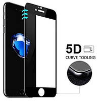Защитное стекло для iPhone 6 6s на экран 5д HQ защитное стекло на телефон айфон 6 6c черное HQG