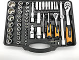 Набор ключей и насадок торцевых Mastertool 1/4" и 1/2" Cr-V 110 шт (78-5111), фото 6