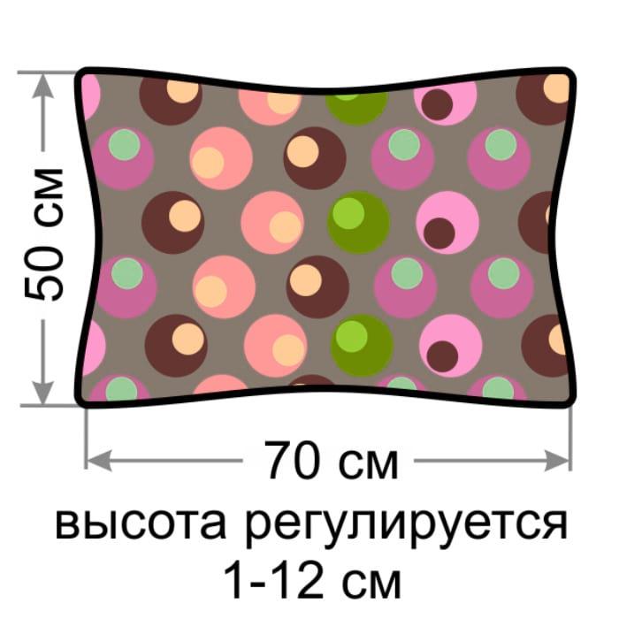 М'яка гречана подушка для сну двостороння "Гармонія" 50×70