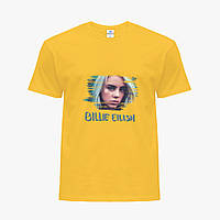Детская футболка для девочек Билли Айлиш (Billie Eilish) (25186-1217) Желтый