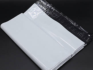 Пакет Поштовий з клейовим клапаном Кур'єрський білий А5 19х24+4 см. 50 шт/уп. Кур'єр-пакет для відправок без кишені