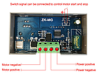 ШІМ регулятор обертів, швидкості двигуна з дисплеєм DC5-30V 5A PWM (ZK-MG), фото 3