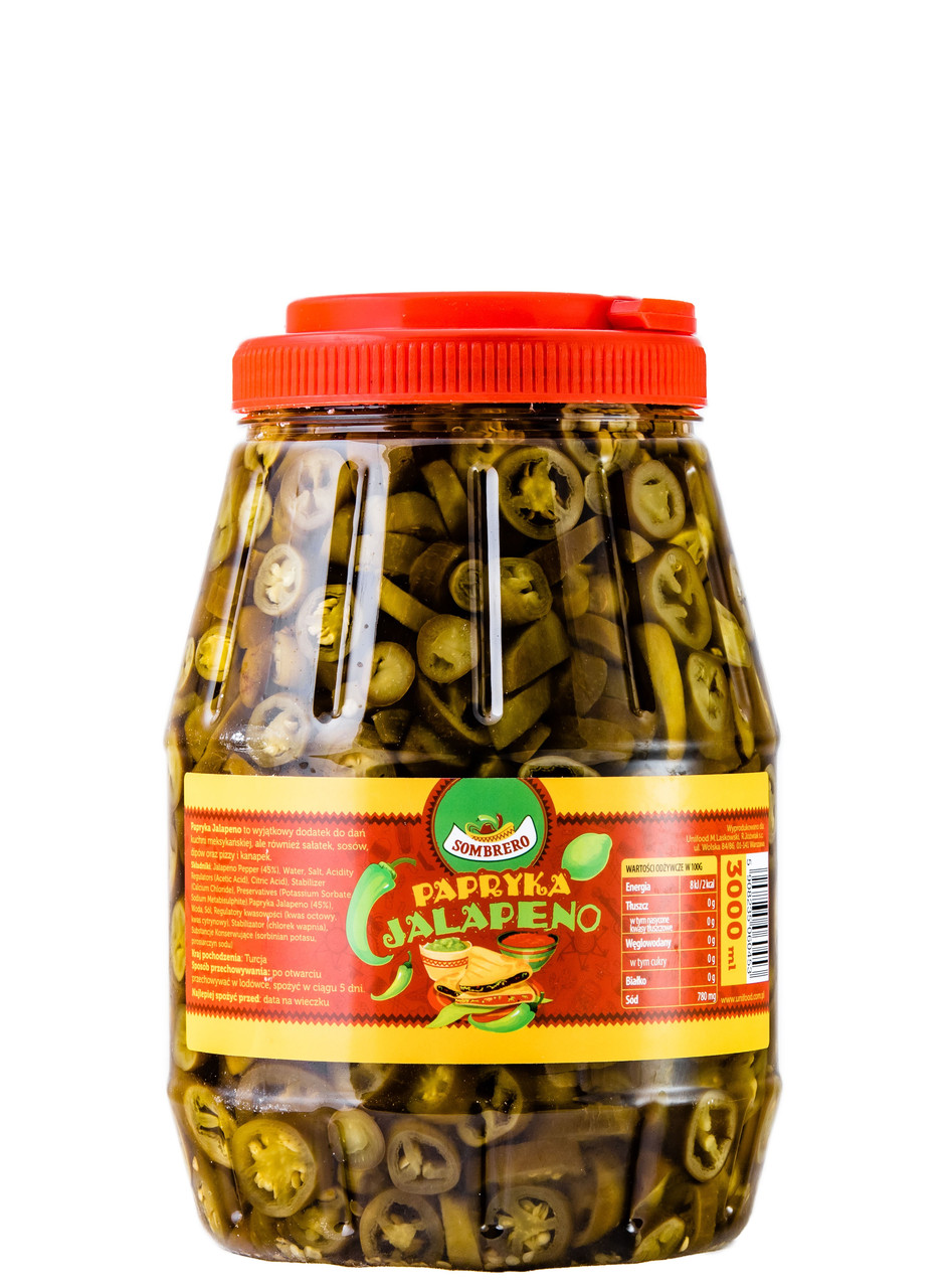 Маринованный перец Халапеньо Sombrero 3000 мл "Интернет-магазин Asia Foods"