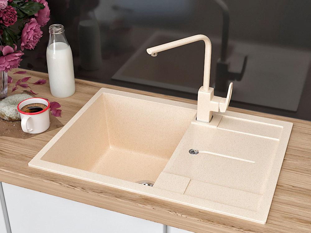 ГРАНІТНА Мойка ASKANIA «NAPOLI COMPACT» RV 03 beige