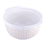 Марміт керамічний Kamille круглий 27,5*24*12см з підставкою KM-6418, фото 6