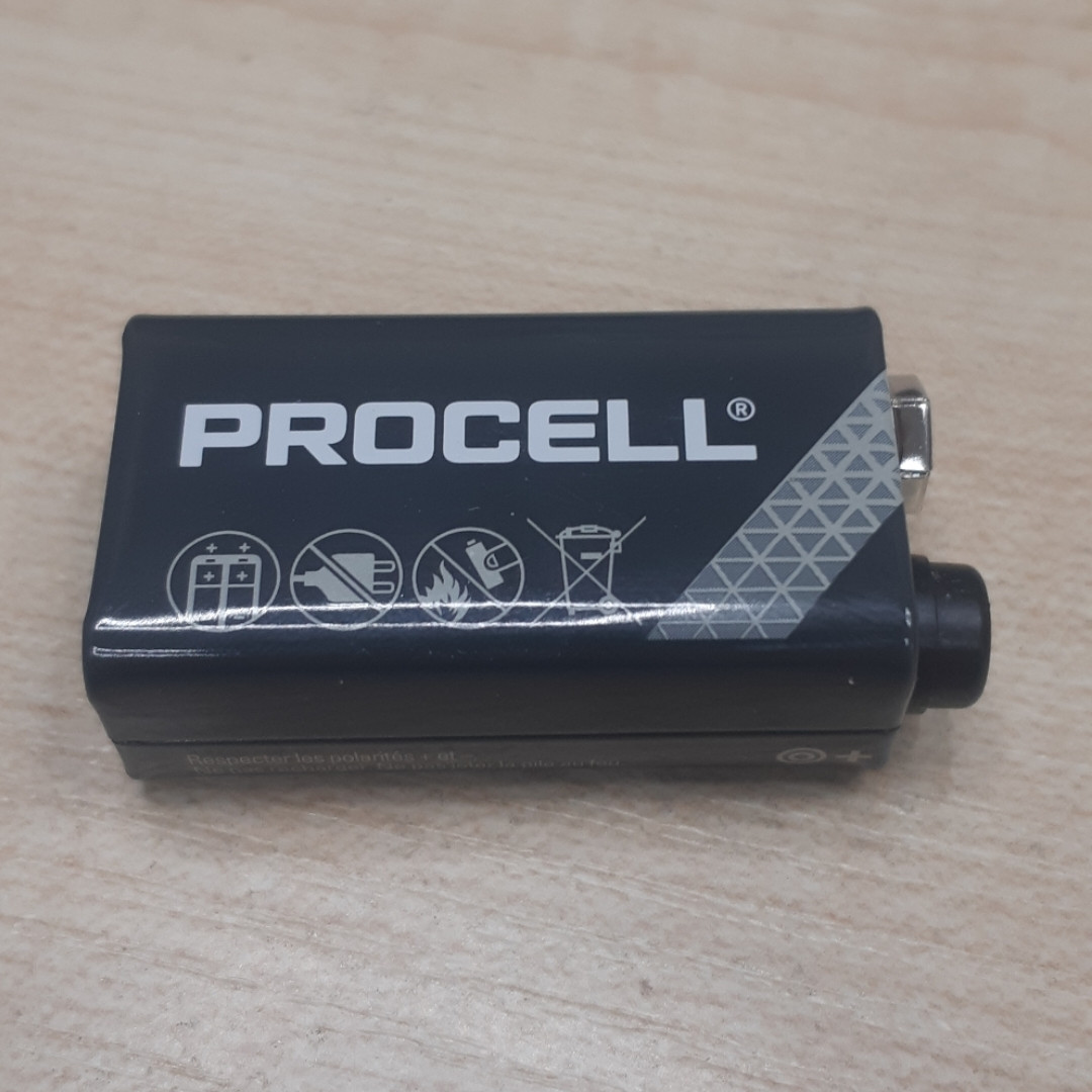 Батарейка DURACELL PROCELL 9V/6LR61 (10шт)