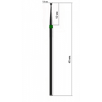 Насадка алмазная сфера зеленая D111cS (d 0,6 мм)