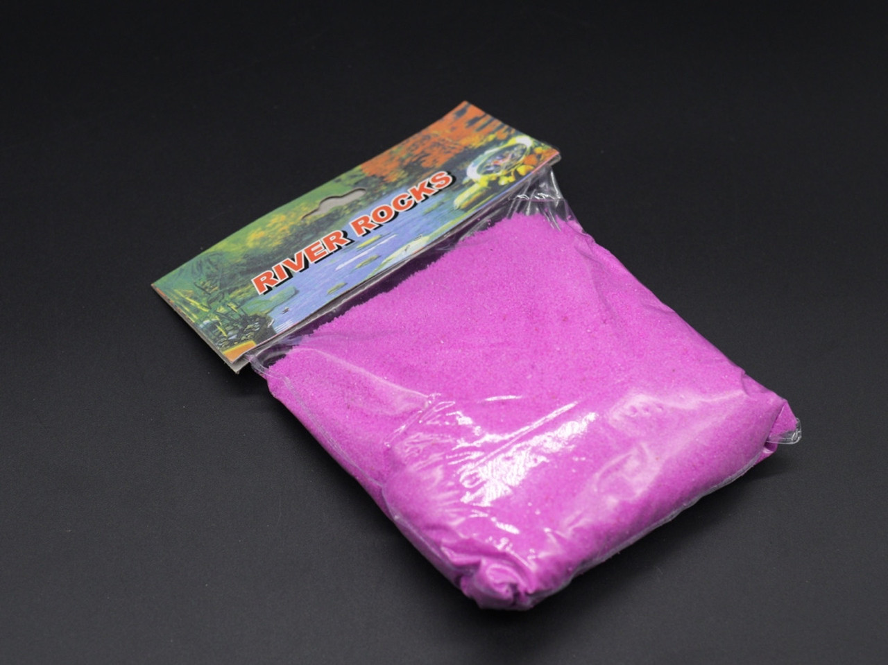 Декоративный песок розового цвета, в индивидуальном пакете весом 0.5 кг, для декора аквариумов и ваз - фото 1 - id-p633164966