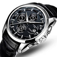 Мужские часы классические механические Carnival Genius Black 8705