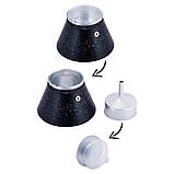 Гейзерна кавоварка Kamille Мармур 450мл з алюмінію з широким індукційним дном KM-2513MR, фото 4