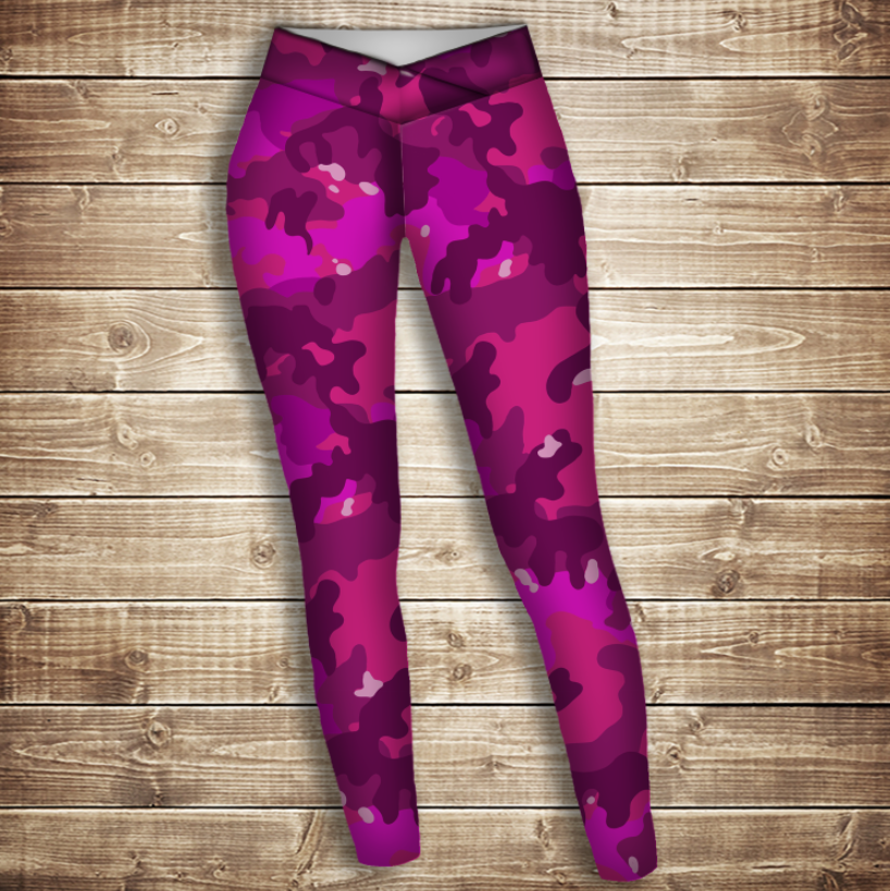 Лосини 3D-pink camuflage