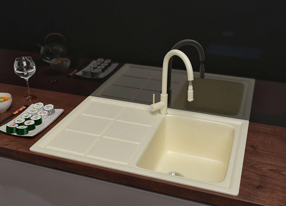 ГРАНИТНА Мойка ASKANIA «BAVARIA» RV 03 beige