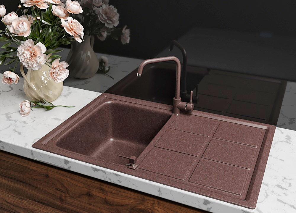 ГРАНИТНА Мойка ASKANIA «BAVARIA» RV 06 brown