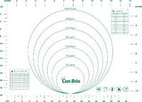 Армированный кондитерский коврик CON BRIO 30 х 40 см Зеленый 675CBmix