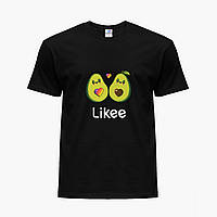 Детская футболка для девочек Лайк Авокадо (Likee Avocado) (25186-1031) Черный