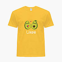 Детская футболка для девочек Лайк Авокадо (Likee Avocado) (25186-1031) Желтый