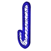 Светодиодная новогодняя фигура "Волшебная палочка" h=710 мм. Светящаяся led-игрушка. Синяя.