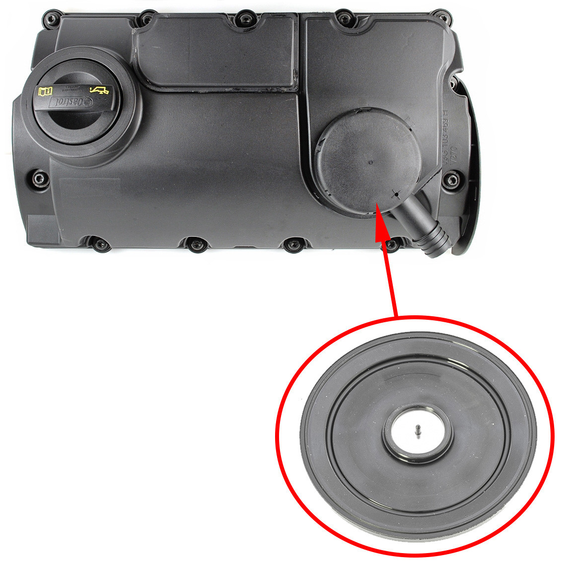 Мембрана клапанної кришки VAG 1.9 TDI 03G103469H, 03G103475F
