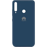 Силіконовий чохол для Huawei P40 Lite E (art-L29), My Colors, Navy blue, мікрофібра всередині