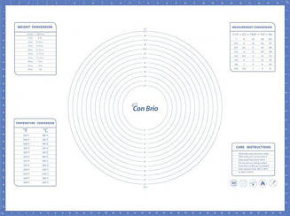 Килимок силіконовий кондитерський CON BRIO 60х80 см 680CBmix