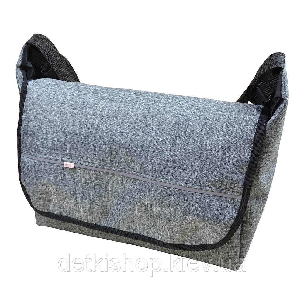 Сумка для коляски універсальна (Omali сірий меланж), фото 1