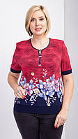 Женская блузка "Коралл" ОПТ комплект-ростовка р.52,54,56,58,60(цена за 1шт.290грн,при заказе 5шт)