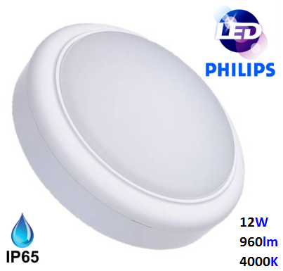 Світильник LED вологозахищений PHILIPS 12W 960Lm 4000K IP-65