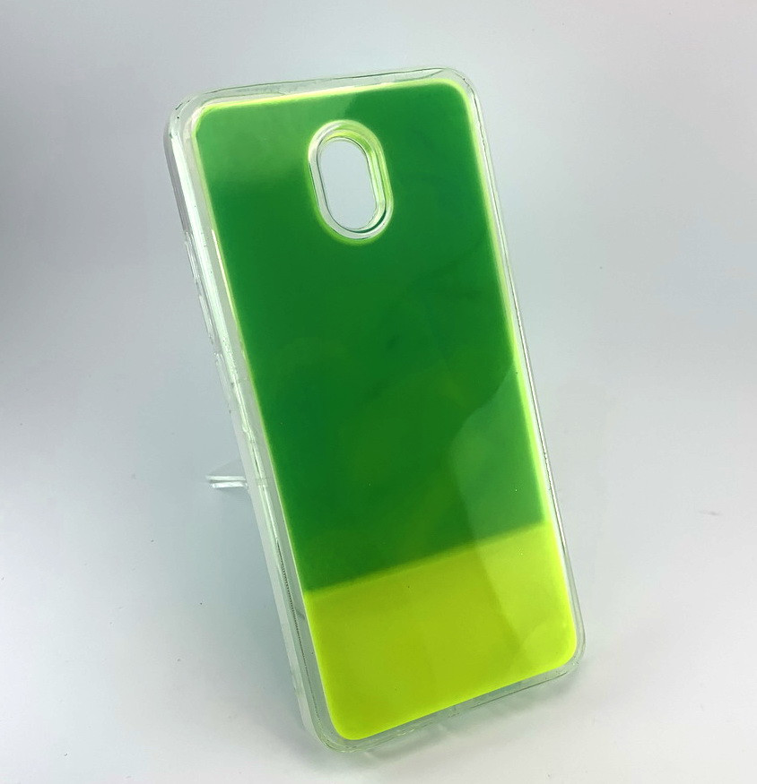 Чохол для Xiaomi Redmi 8A накладка 3D Aqua Case бампер протиударний салатний жовтий