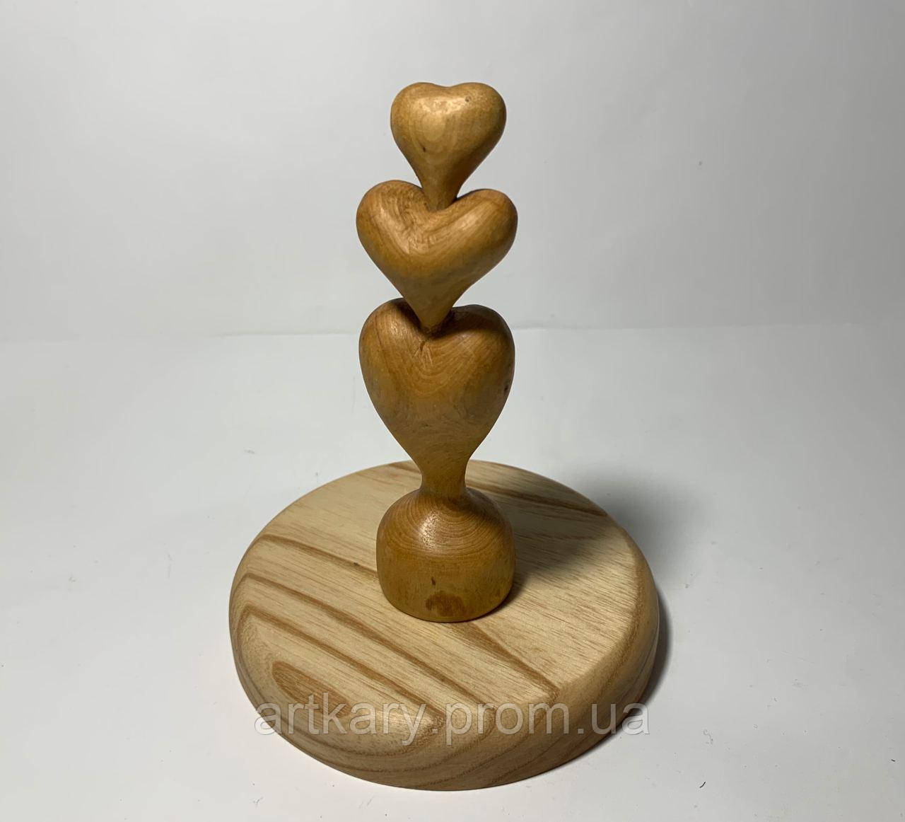 Дерев'яна фігурка "Серце"