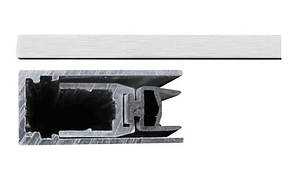 Поріг Comaglio 420 алюмінієвий з ґумовою вставкою зі ст. замку 83-63 мм (Італія)