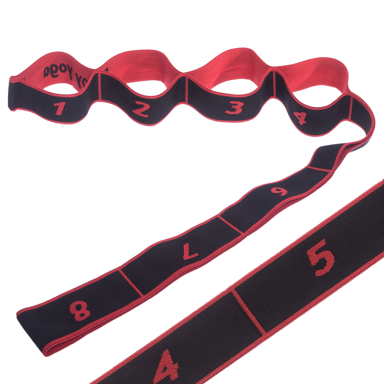 Стрічковий еспандер (еластична стрічка) Record Sport Elastiband FI-1719 довжина 90 см Black-Red, фото 1