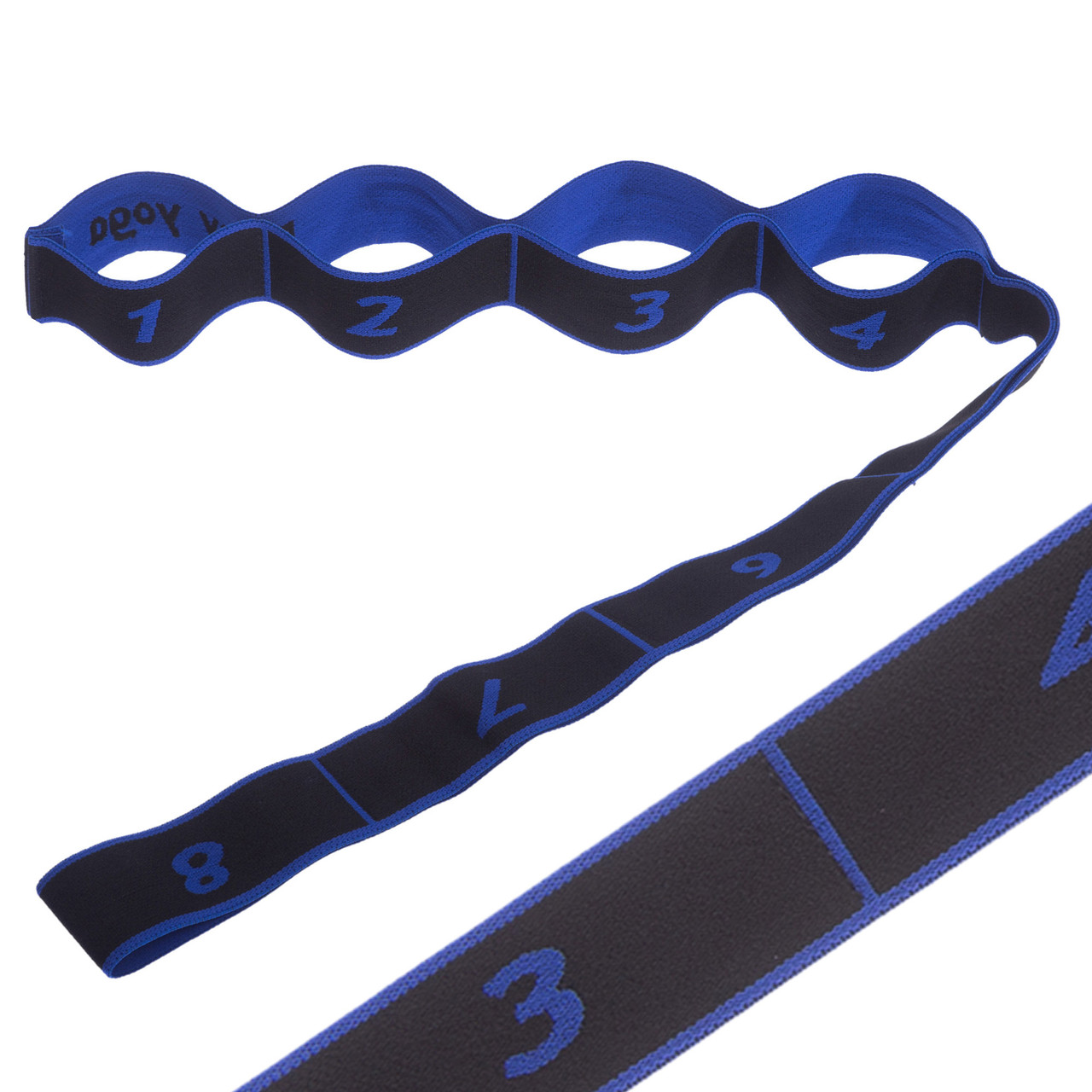 Стрічковий еспандер (еластична стрічка) Record Sport Elastiband FI-1719 довжина 90 см Black-Blue, фото 1