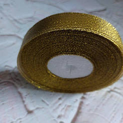Стрічка з парчі золото 20 мм