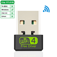 Мини Wi-Fi адаптер для ПК, USB WiFi адаптер MT7601, USB Ethernet WiFi устройство 2,4G