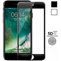 Защитное стекло для Apple iPhone 7 Plus стекло 5D HQ стекло на телефон айфон 7 плюс черное hqg