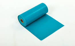 Стрічка еластична для фітнесу і йоги в рулоні CUBE FI-6256-5_5 5,5 метрів синя