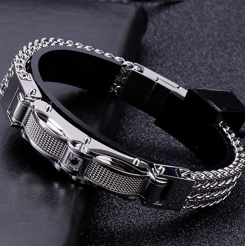 Браслет чоловічий сталевий класичний, фото 1