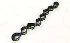 Стрічковий еспандер (еластична стрічка) Record Sport Elastiband FI-6345-C 15 кг Black-Green, фото 3