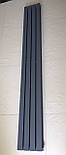 Радіатор дизайнерський вертикальний TERNI II 4/1800 Антрацит матовий 1800*236 (Бічне та нижнє під'єднання), фото 5