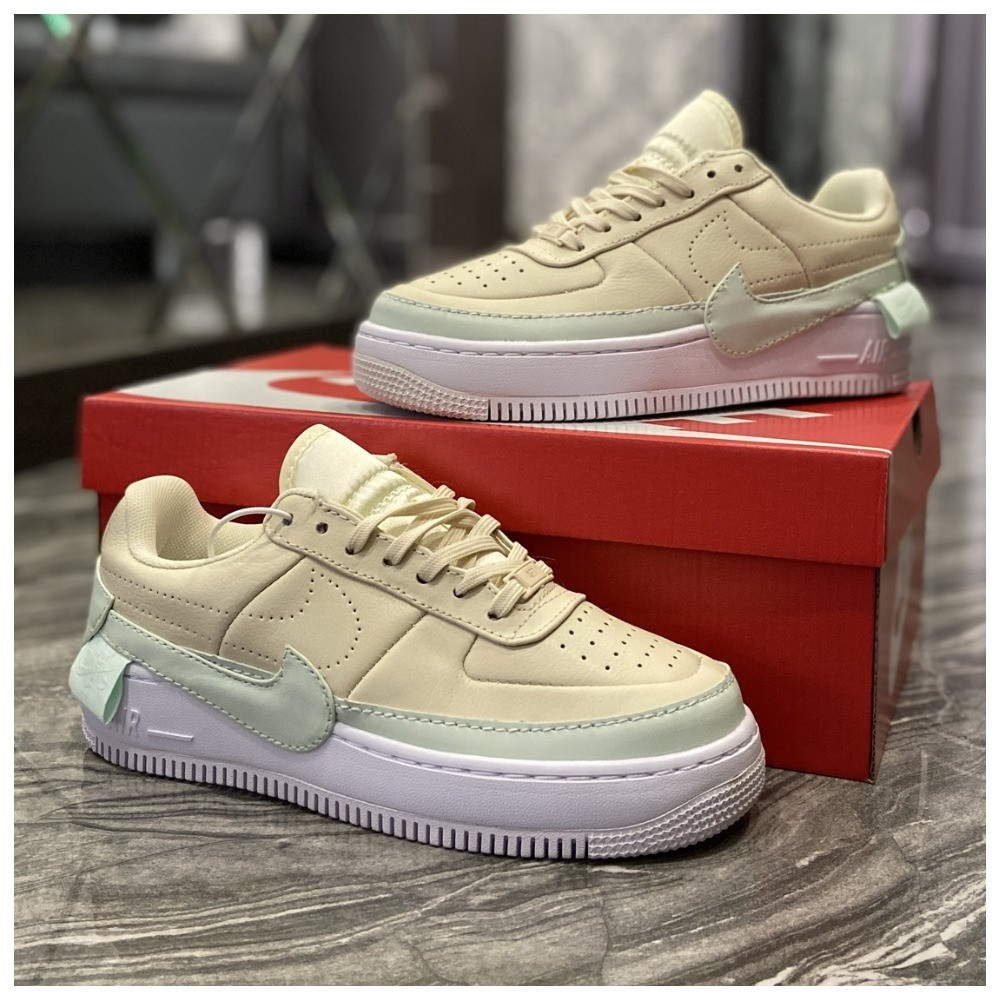 Жіночі кросівки Nike Air Force 1 Jester Beige Blue, жіночі кросівки найк аір форс 1 лов, фото 1