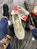 Жіночі кросівки Nike Air Force 1 Jester Beige Blue, жіночі кросівки найк аір форс 1 лов, фото 3