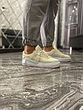 Жіночі кросівки Nike Air Force 1 Jester Beige Blue, жіночі кросівки найк аір форс 1 лов, фото 7